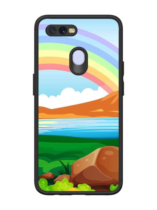 Rainbow Over The Lake Glossy Soft Edge Case for Oppo A7 Chachhi