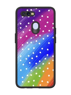 Rainbow Polka Dot Dream Glossy Soft Edge Case for Oppo A7