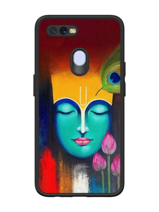 Divine Tranquility: The Face Of Krishna Glossy Soft Edge Case for Oppo A7 Chachhi