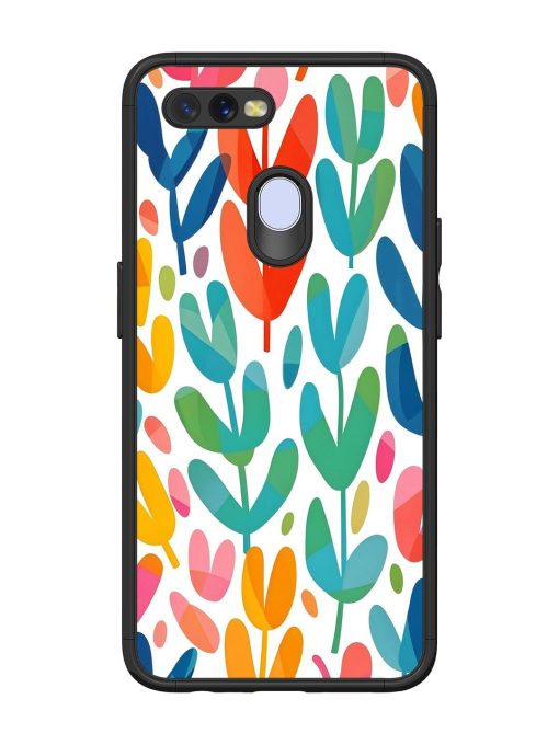 Rainbow Of Blooms Glossy Soft Edge Case for Oppo A7 Chachhi