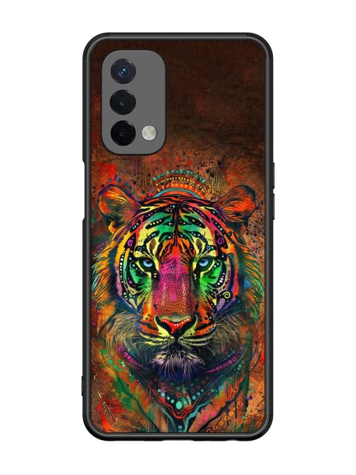 Cosmic Tiger Glossy Soft Edge Case for Oppo A74 (5G)