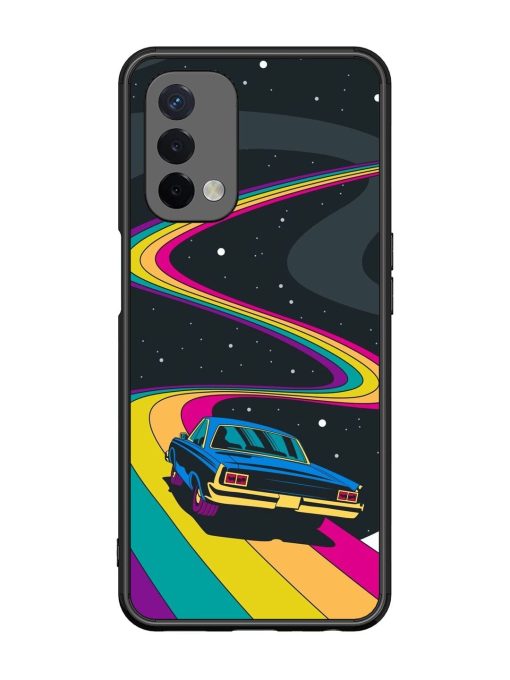 Rainbow Road Glossy Soft Edge Case for Oppo A74 (5G)