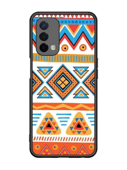 Vibrant Tribal Pattern Glossy Soft Edge Case for Oppo A74 (5G)