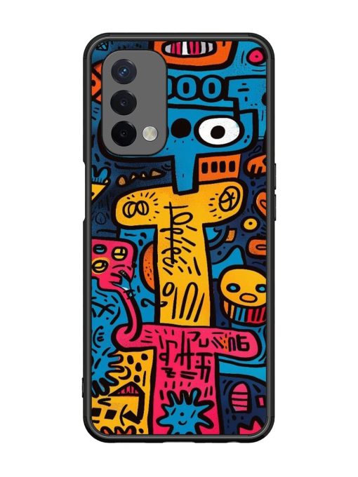 Doodletopia Glossy Soft Edge Case for Oppo A74 (5G)