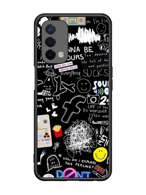 Doodle Diary Glossy Soft Edge Case for Oppo A74 (5G)