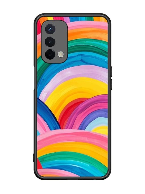 Rainbow Symphony Glossy Soft Edge Case for Oppo A74 (5G)