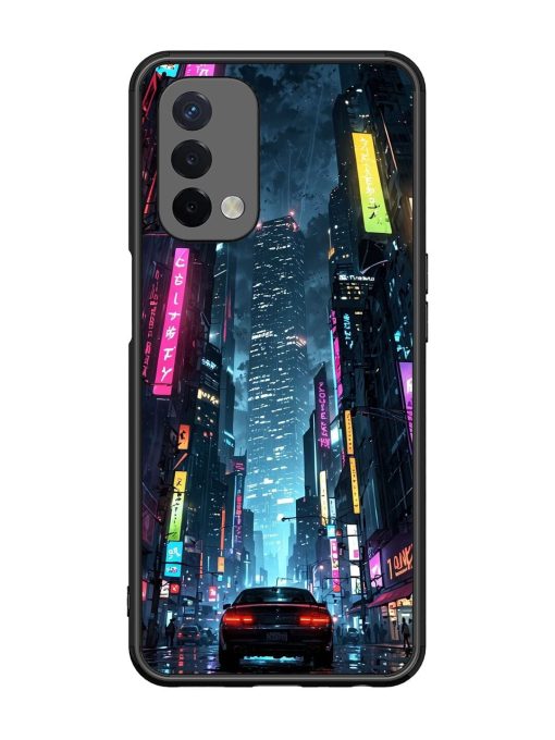 Neon Nightscape Glossy Soft Edge Case for Oppo A74 (5G)