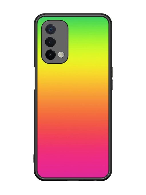 Rainbow Gradient Glossy Soft Edge Case for Oppo A74 (5G)