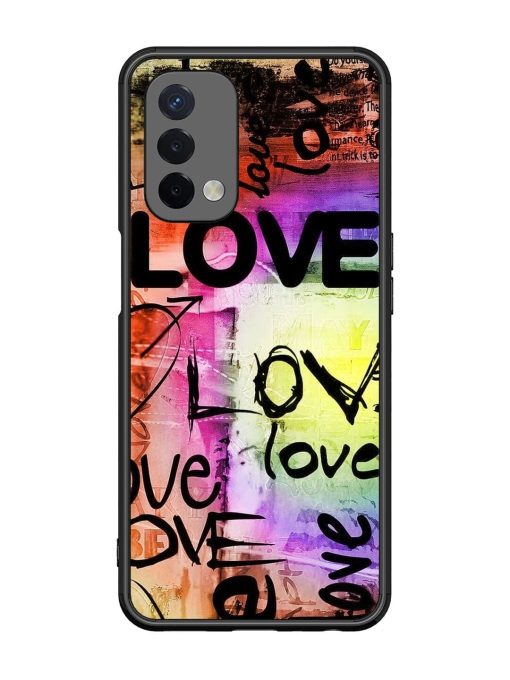 Love Graffiti Glossy Soft Edge Case for Oppo A74 (5G)