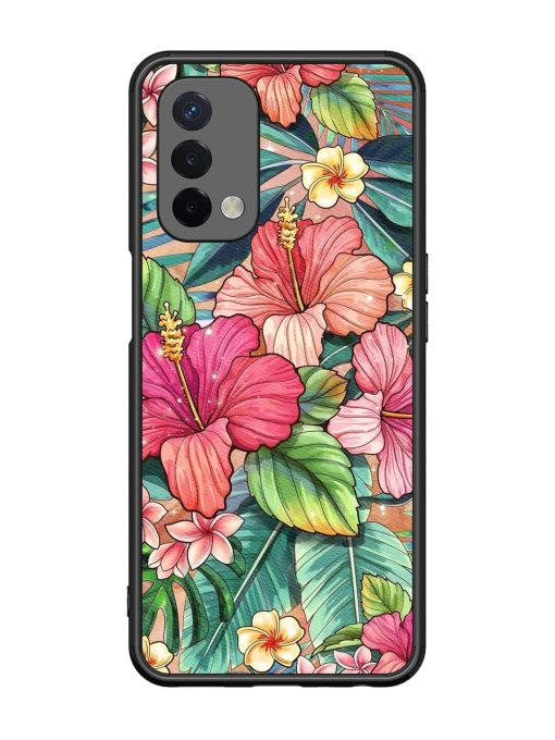 Tropical Tapestry Glossy Soft Edge Case for Oppo A74 (5G)