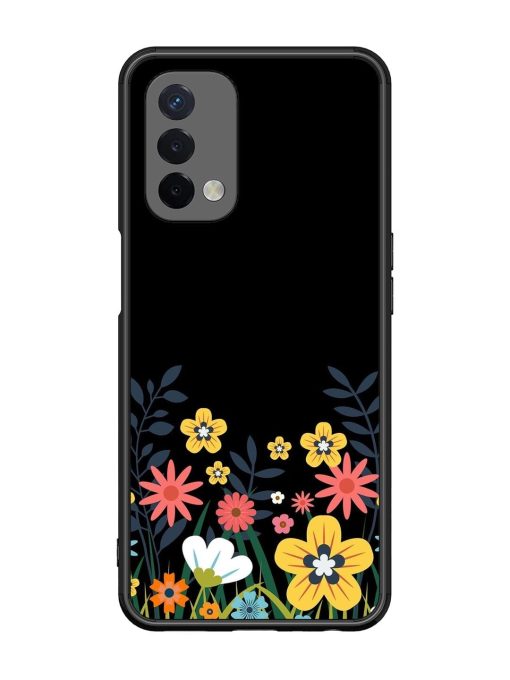 Floral Night Sky Glossy Soft Edge Case for Oppo A74 (5G)