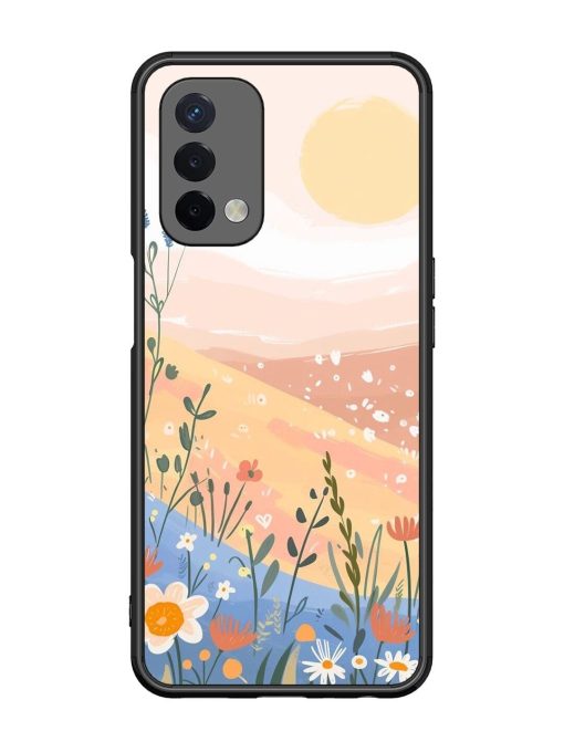 Golden Hour Blooms Glossy Soft Edge Case for Oppo A74 (5G)