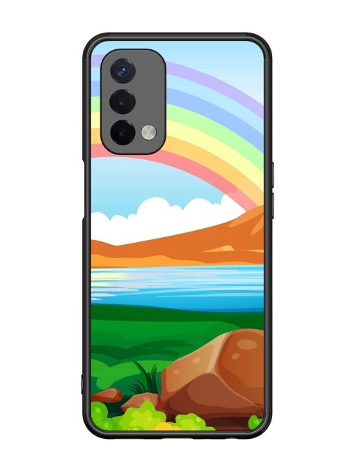 Rainbow Over The Lake Glossy Soft Edge Case for Oppo A74 (5G)