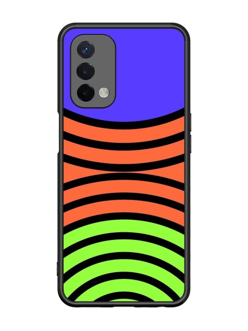 Psychedelic Stripe Symphony Glossy Soft Edge Case for Oppo A74 (5G)