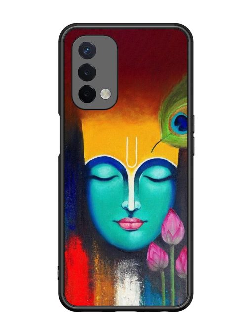 Divine Tranquility: The Face Of Krishna Glossy Soft Edge Case for Oppo A74 (5G)