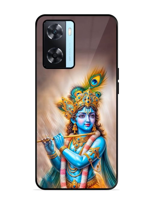 Divine Krishna Glossy Soft Edge Case for Oppo A77 Chachhi