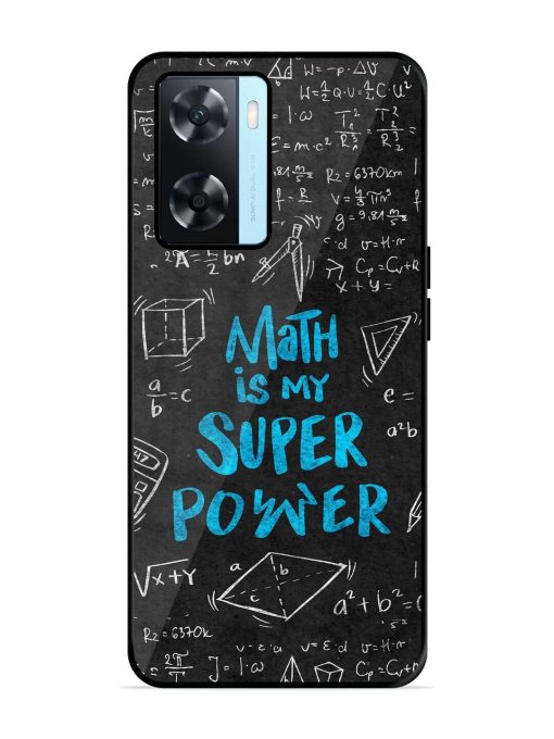 Math Magic Glossy Soft Edge Case for Oppo A77 Chachhi