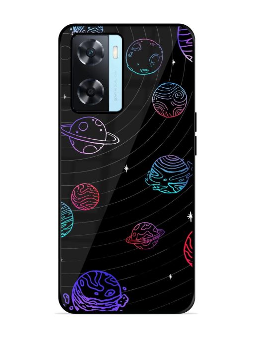 Cosmic Ballet Glossy Soft Edge Case for Oppo A77 Chachhi