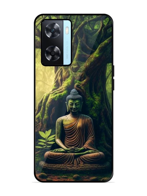 Green Buddha Art Glossy Soft Edge Case for Oppo A77 Chachhi