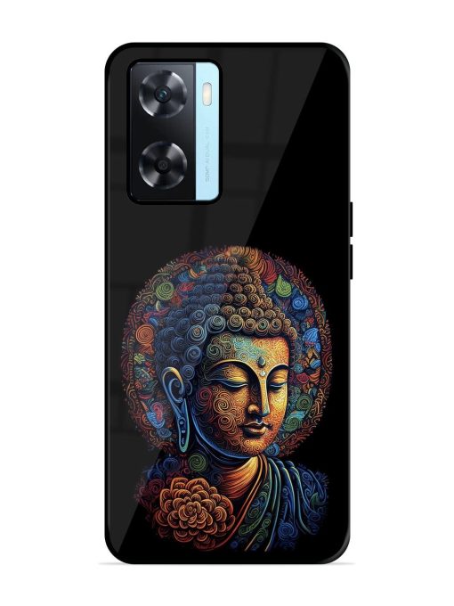 Stained Glass Serenity Glossy Soft Edge Case for Oppo A77 Chachhi