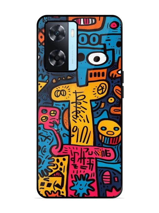 Doodletopia Glossy Soft Edge Case for Oppo A77 Chachhi