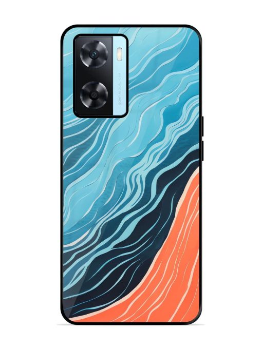 Oceanic Divide Glossy Soft Edge Case for Oppo A77 Chachhi