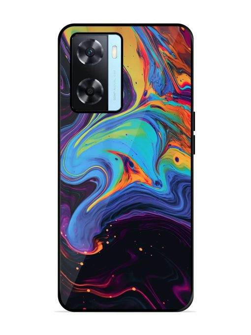 Liquid Dreamscape Glossy Soft Edge Case for Oppo A77 Chachhi