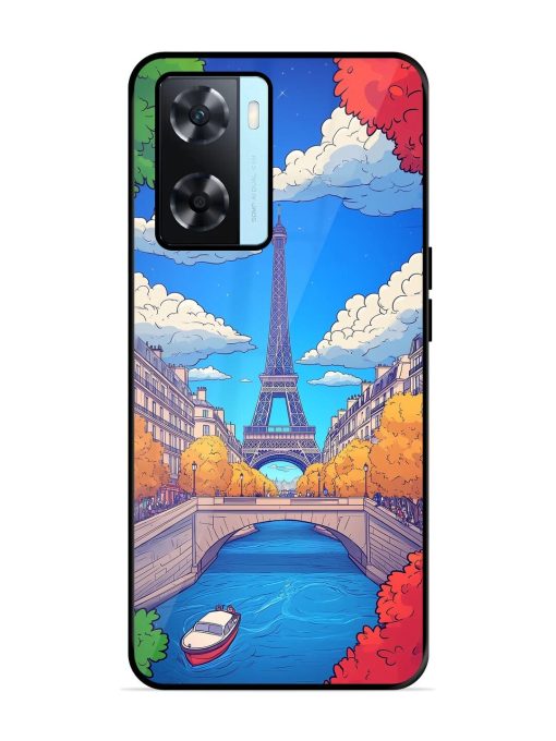 Parisian Panorama Glossy Soft Edge Case for Oppo A77 Chachhi