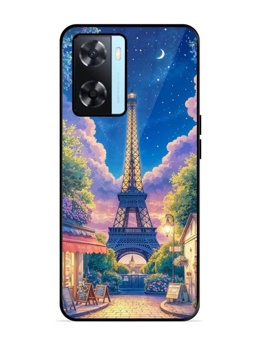 Twilight In Paris Glossy Soft Edge Case for Oppo A77 Chachhi