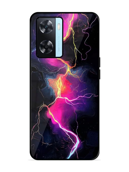 Electric Dreams Glossy Soft Edge Case for Oppo A77 Chachhi