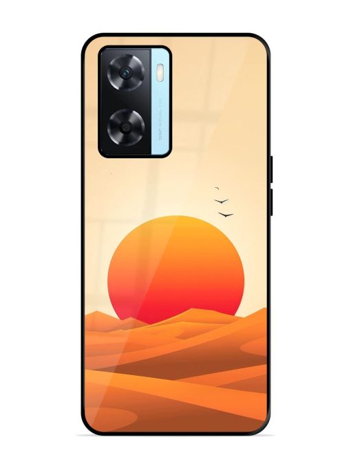 Desert Sunset Glossy Soft Edge Case for Oppo A77 Chachhi