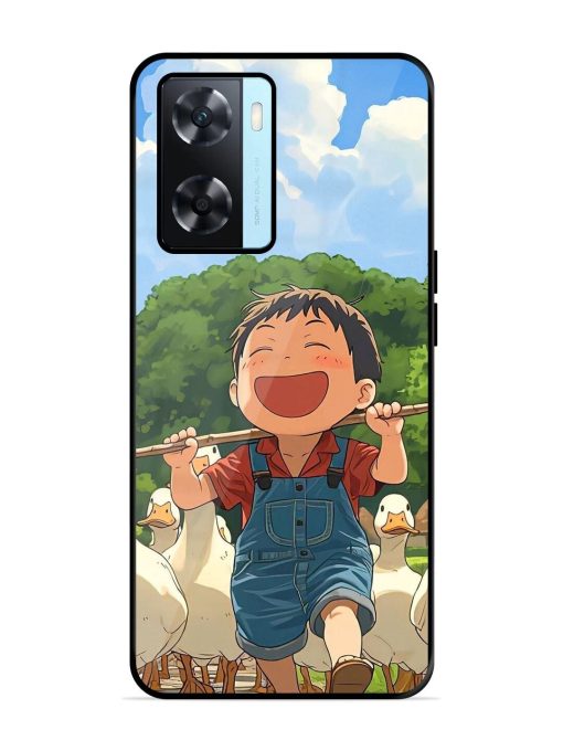 Duck Parade Glossy Soft Edge Case for Oppo A77 Chachhi