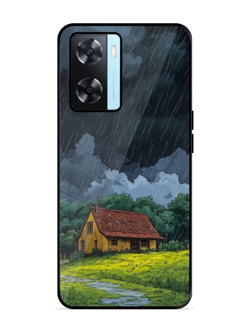 Rainy Day Retreat Glossy Soft Edge Case for Oppo A77 Chachhi