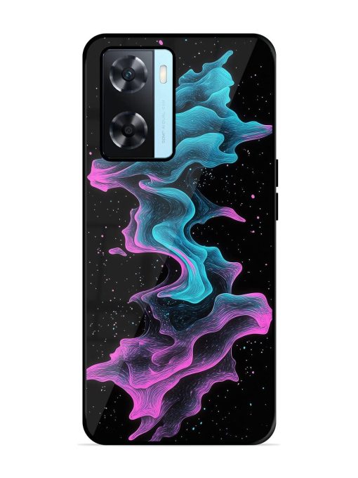 Cosmic Currents Glossy Soft Edge Case for Oppo A77 Chachhi