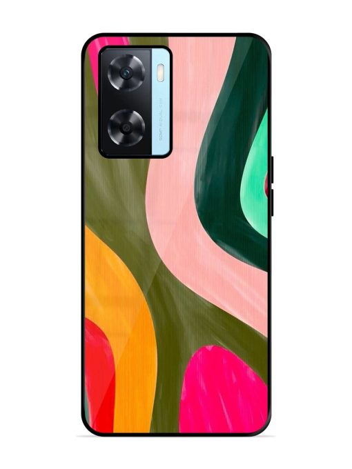 Wavy Wonder Glossy Soft Edge Case for Oppo A77 Chachhi