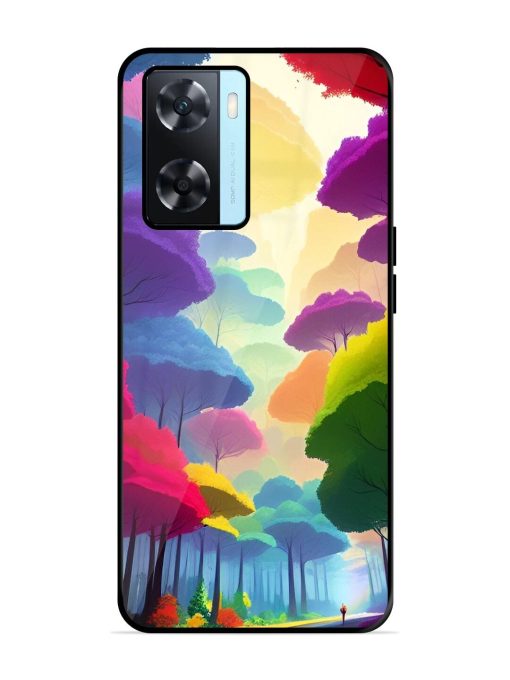 Rainbow Road Glossy Soft Edge Case for Oppo A77 Chachhi