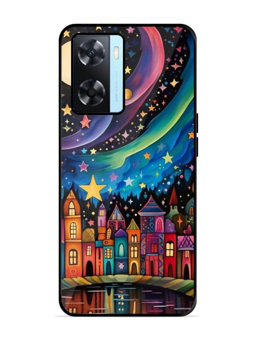 Starlit Village Glossy Soft Edge Case for Oppo A77 Chachhi