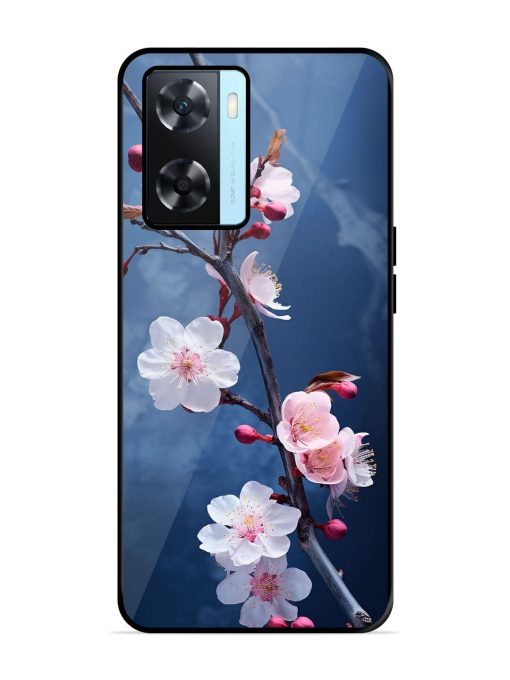 Delicate Blossoms Glossy Soft Edge Case for Oppo A77 Chachhi