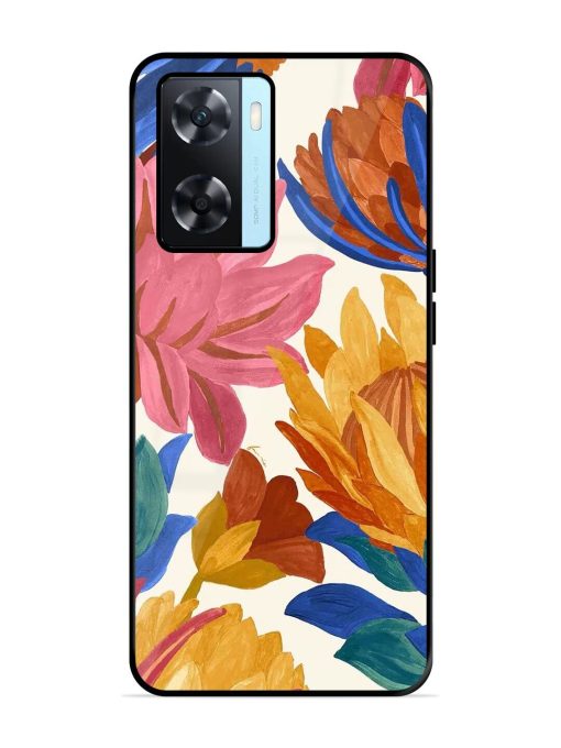 Blooming Tapestry Glossy Soft Edge Case for Oppo A77 Chachhi