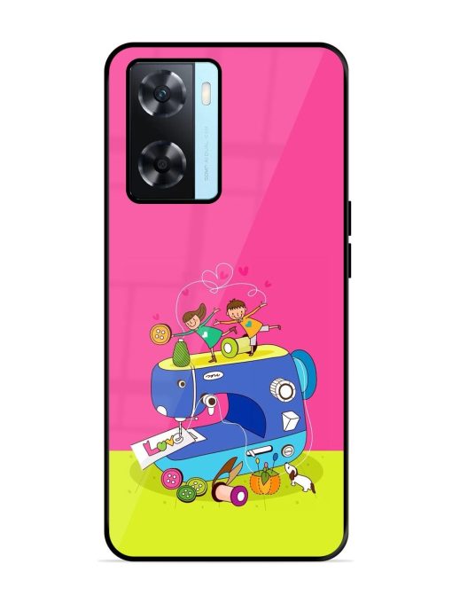 Sew Cute Glossy Soft Edge Case for Oppo A77 Chachhi