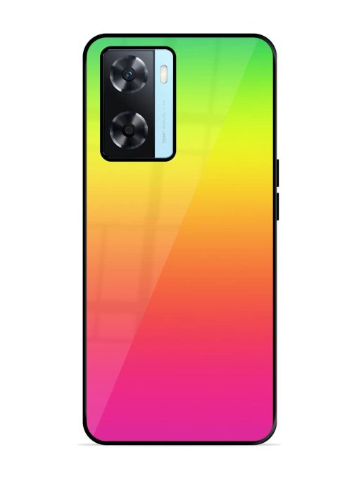 Rainbow Gradient Glossy Soft Edge Case for Oppo A77