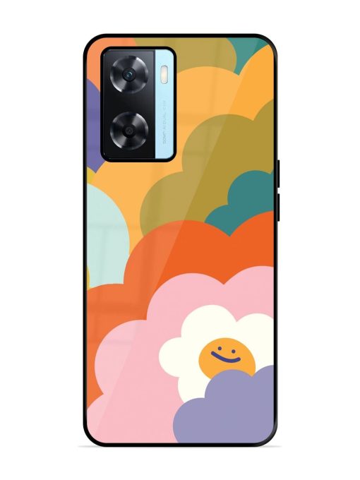 Happy Flower Power Glossy Soft Edge Case for Oppo A77 Chachhi