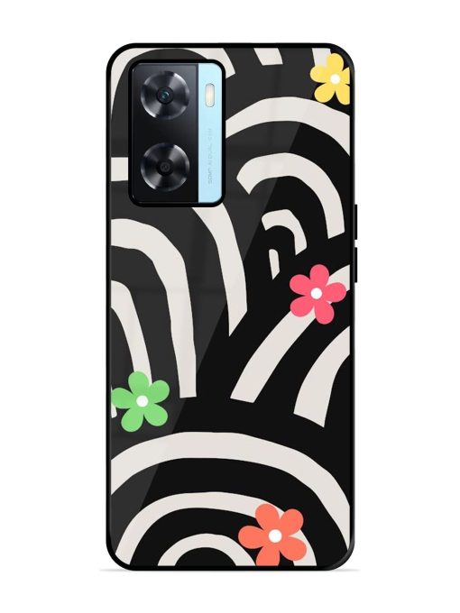 Rainbow Arcs Glossy Soft Edge Case for Oppo A77 Chachhi