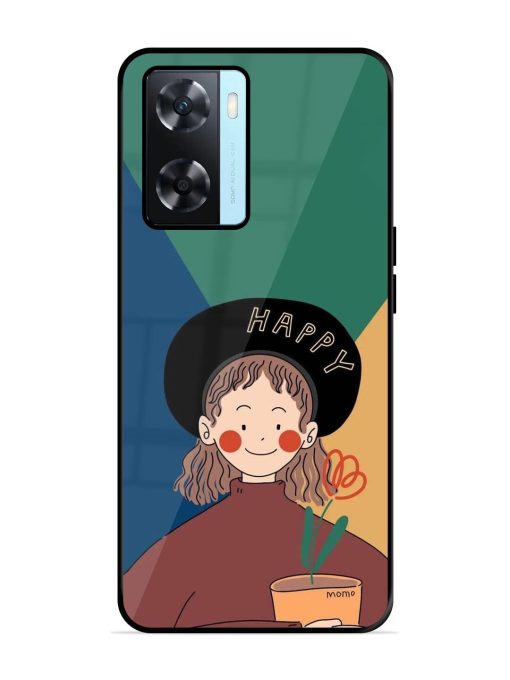 Happy Momo Glossy Soft Edge Case for Oppo A77 Chachhi