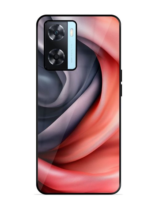 Swirling Silk Glossy Soft Edge Case for Oppo A77 Chachhi