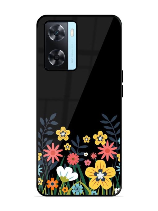 Floral Night Sky Glossy Soft Edge Case for Oppo A77 Chachhi