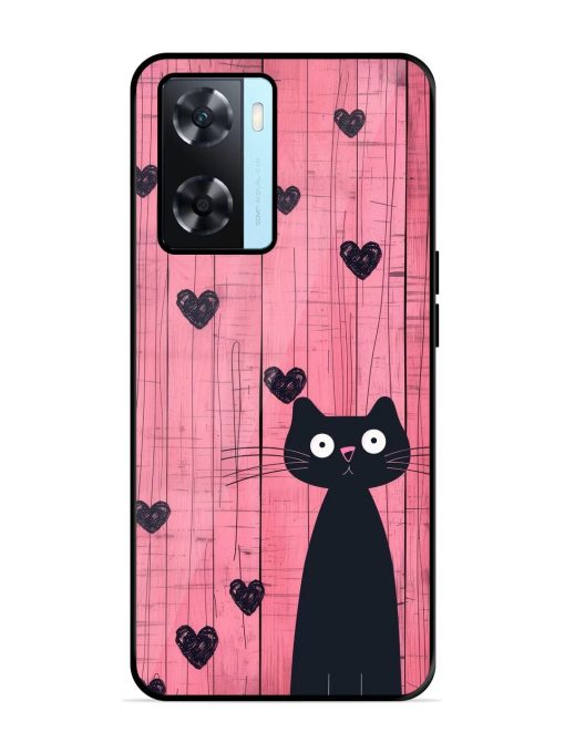 Feline Valentine'S Day Glossy Soft Edge Case for Oppo A77 Chachhi