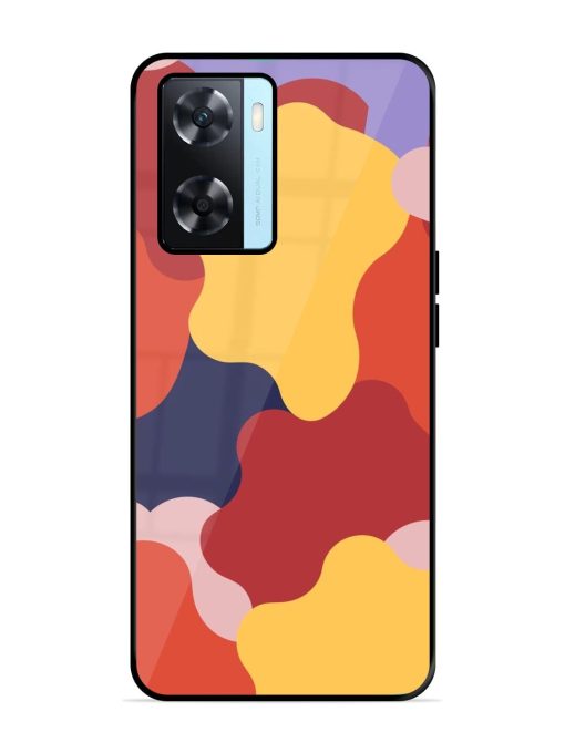 Gooey Color Chaos Glossy Soft Edge Case for Oppo A77 Chachhi