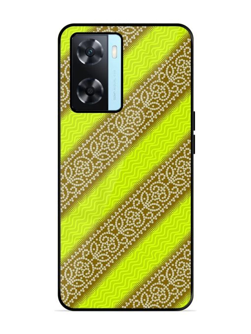 Golden Bandana Bliss Glossy Soft Edge Case for Oppo A77 Chachhi