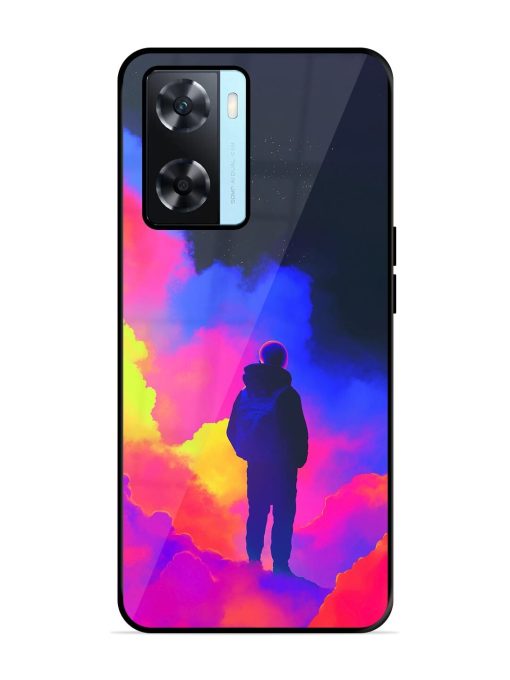 Cosmic Wanderer Glossy Soft Edge Case for Oppo A77 Chachhi